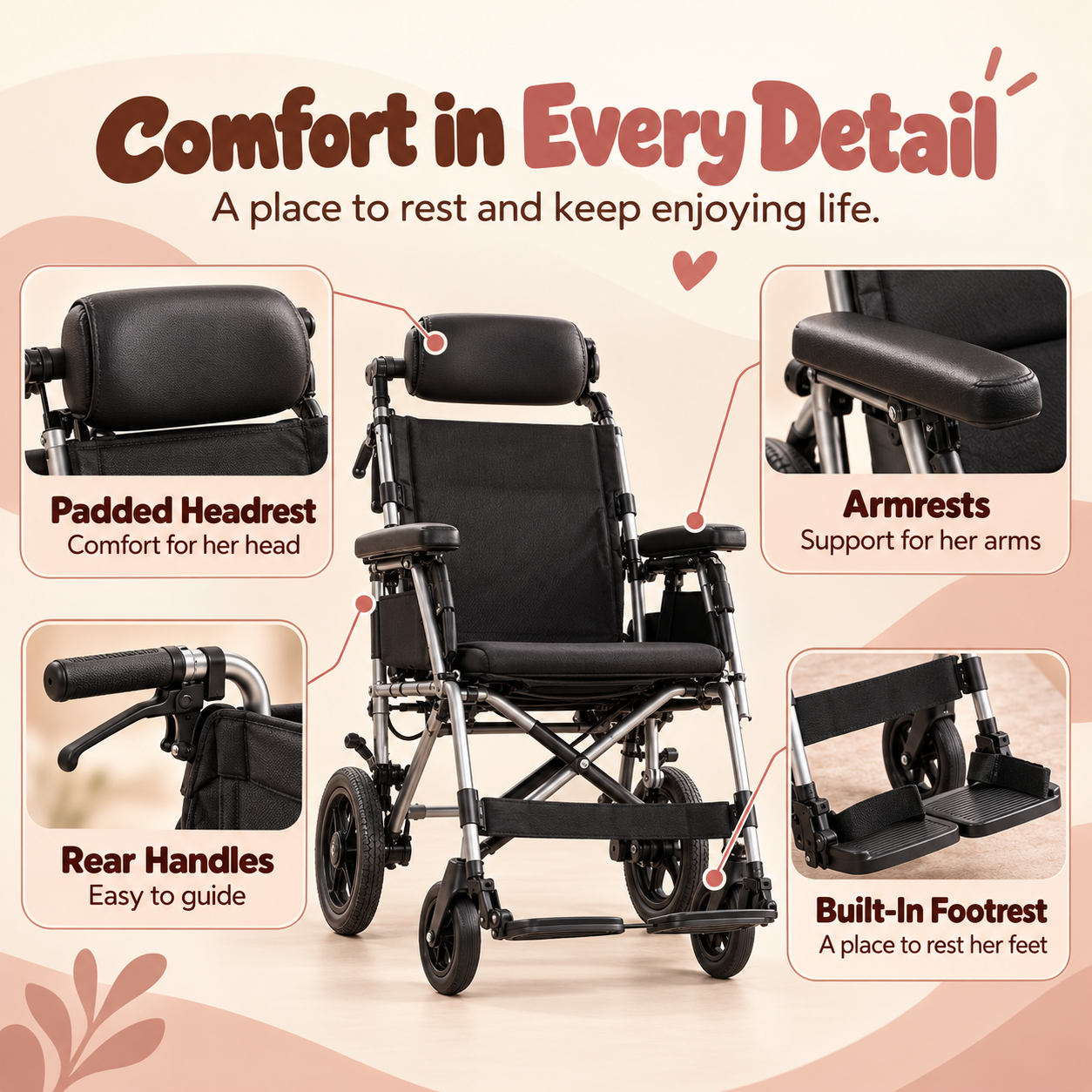 RoamRest transport chair